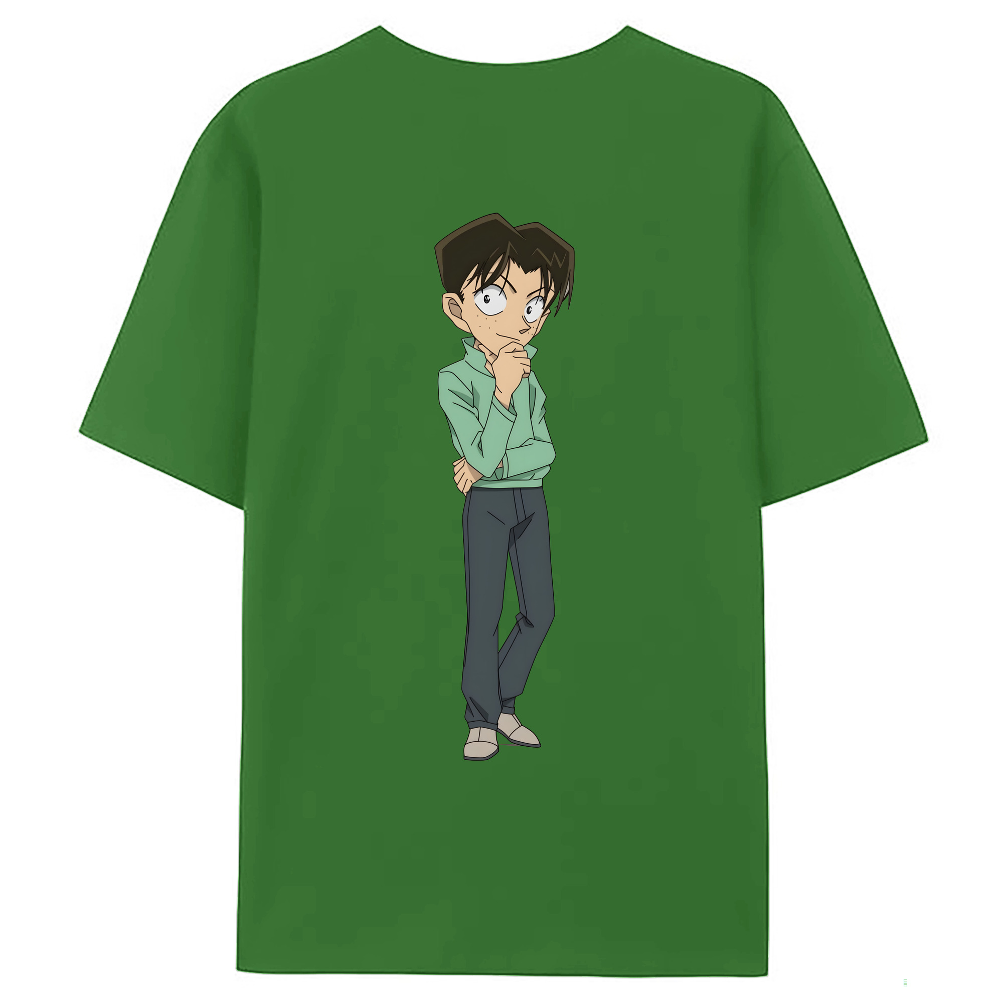 （画像用） 名探偵コナン 円谷 光彦 つぶらや みつひこ Detective Conan Mitch Tennyson レディース半袖Tシャツ(バックプリント)